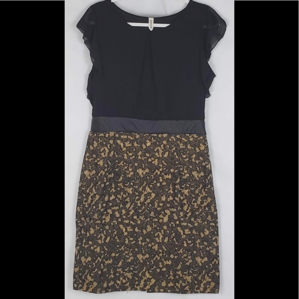 "Love is"   Black / Camo Dress, Size Small